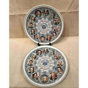 2 Wedgwood Queens Millennium Calendar Plate 2000 Art & Music